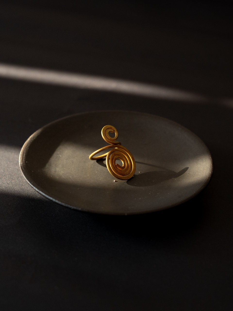 Spiral Brass Ring - Online Handcrafted Luxury Store I Women and Kids ...