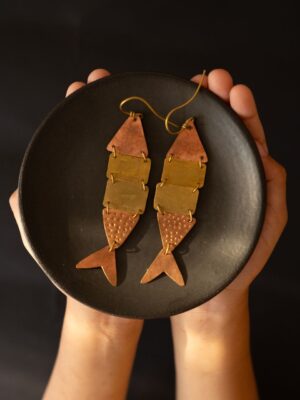 Copper:Brass Fish Earring
