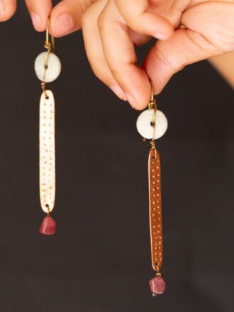 Copper Metal Earrings